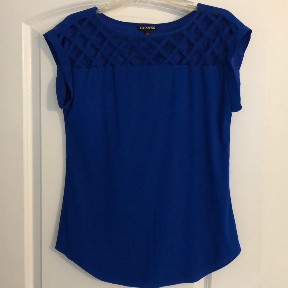 Cobalt blue Express blouse